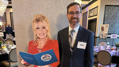 Dolly Parton & Superintendent Joe Lenz